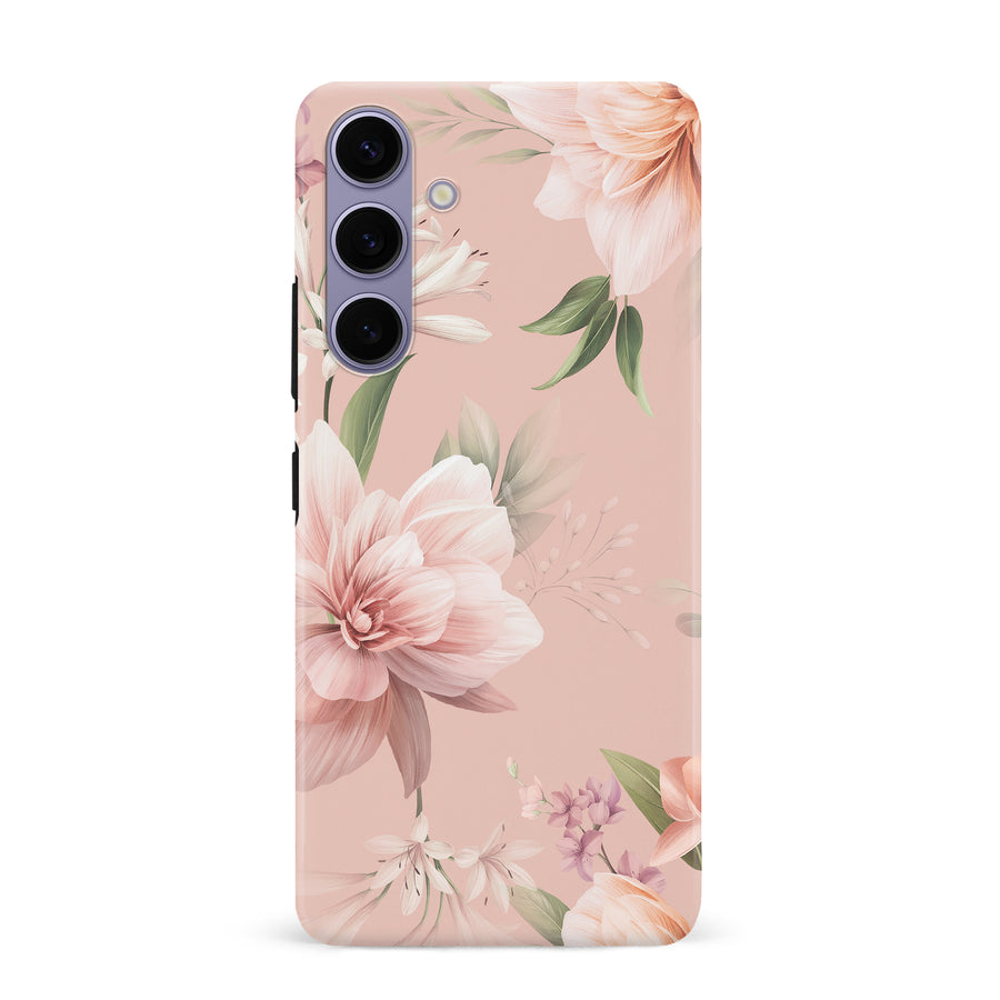 Samsung S24 Plus Peonies Two Floral Phone Case in Pink