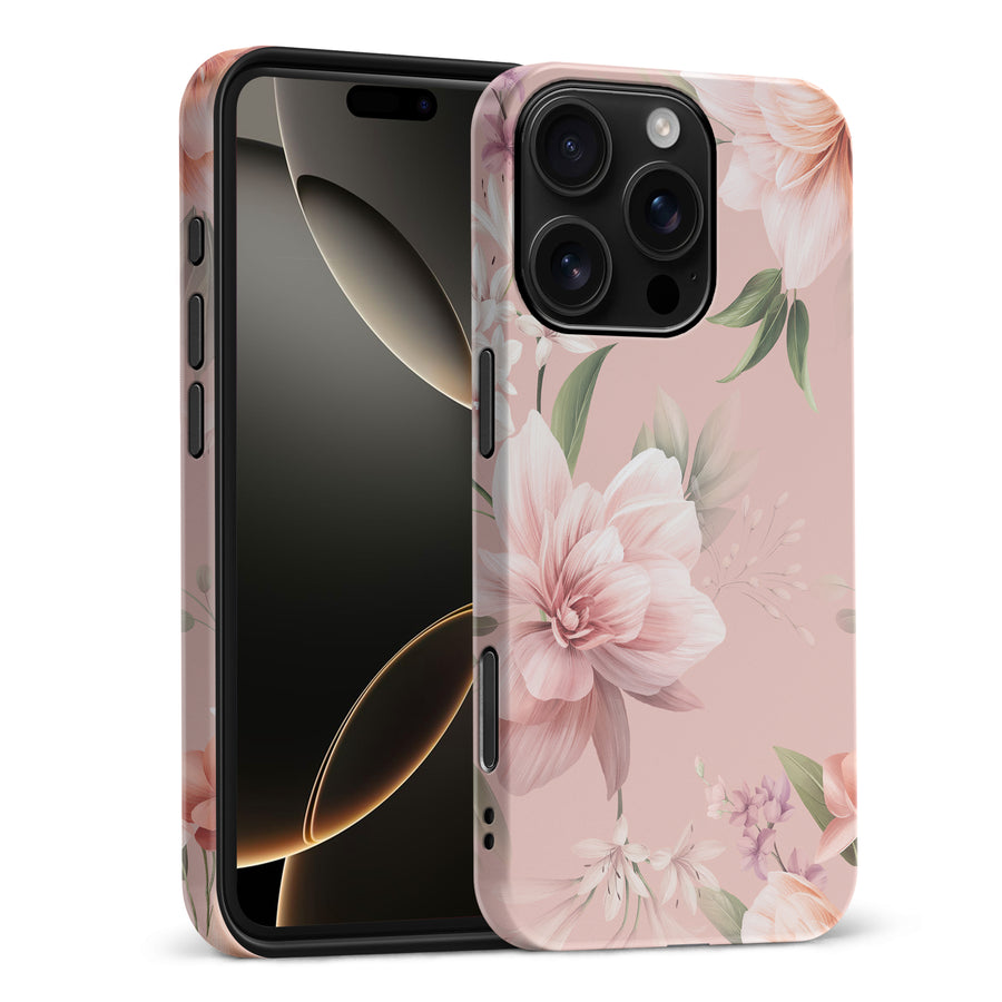 iPhone 16 Pro Max Peonies Two Floral Phone Case in Pink