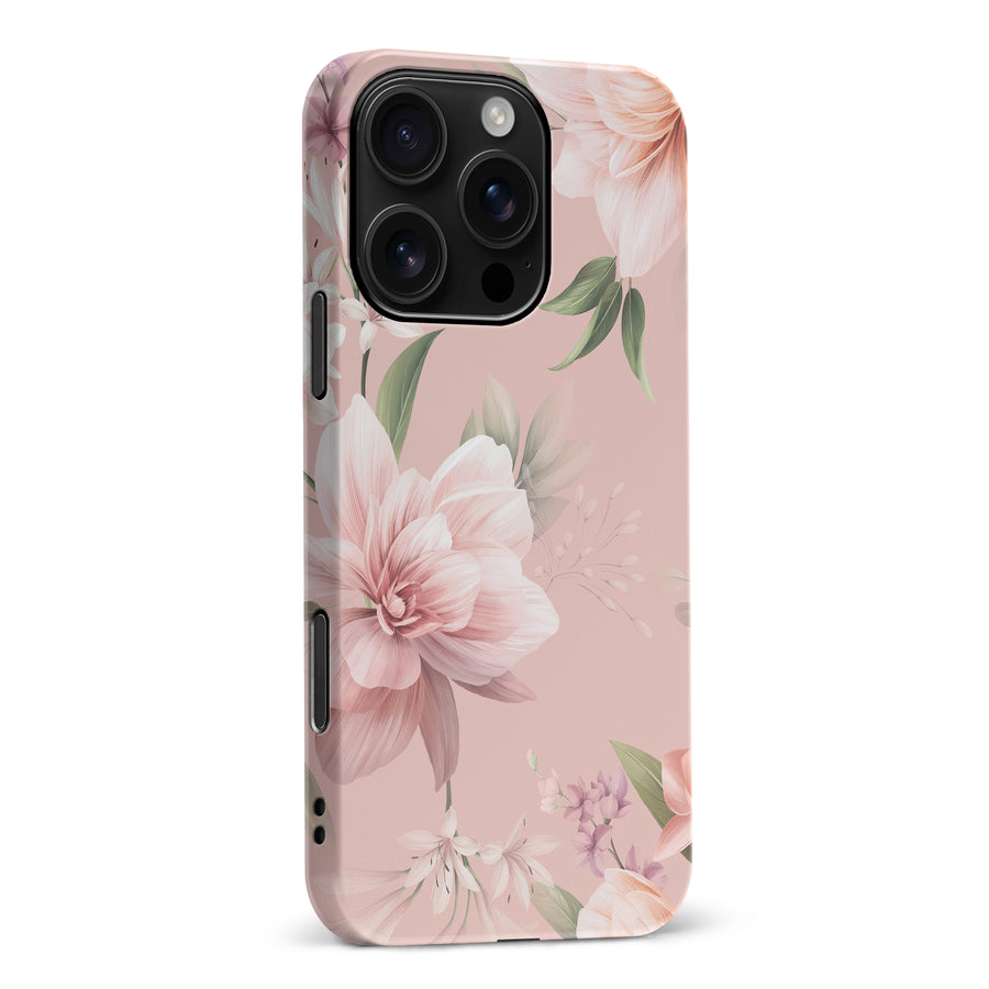 iPhone 16 Pro Max Peonies Two Floral Phone Case in Pink