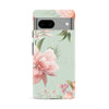 Google Pixel 8A Peonies Two Floral Phone Case in Green