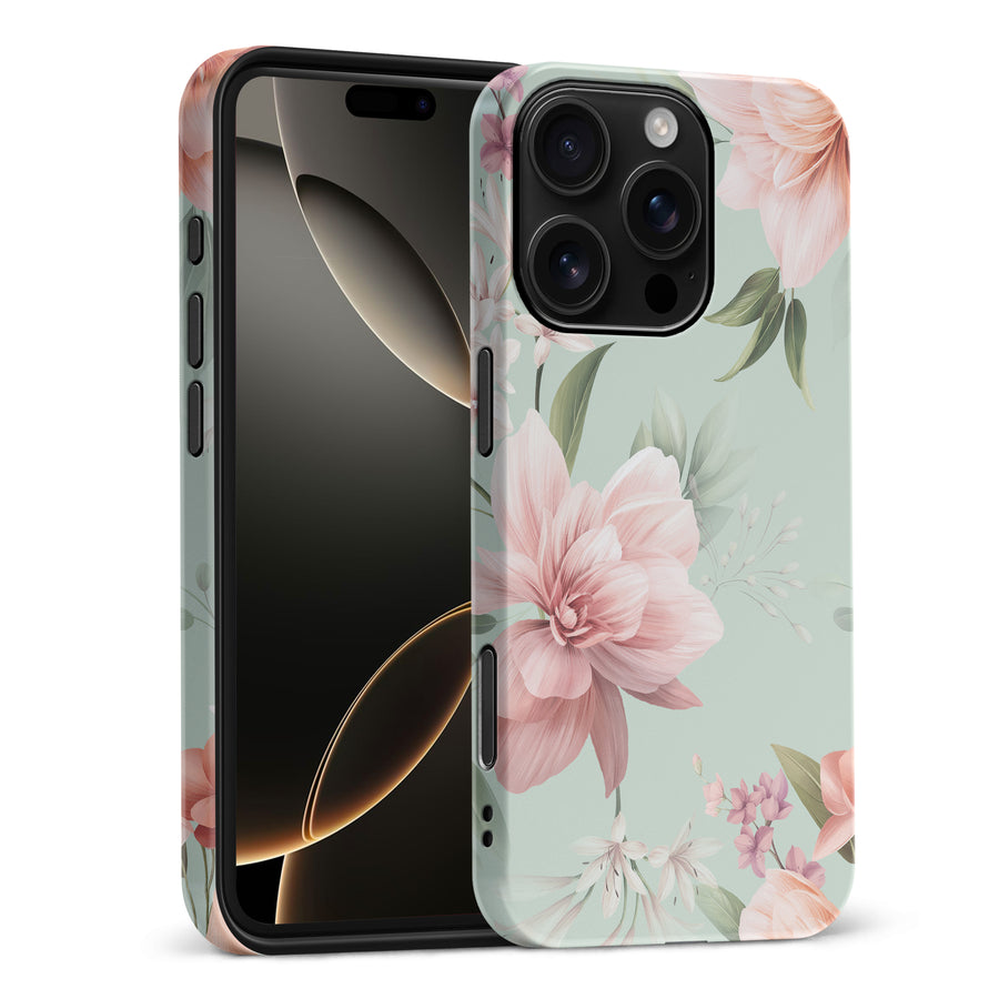iPhone 16 Pro Max Floral Phone Case in Green