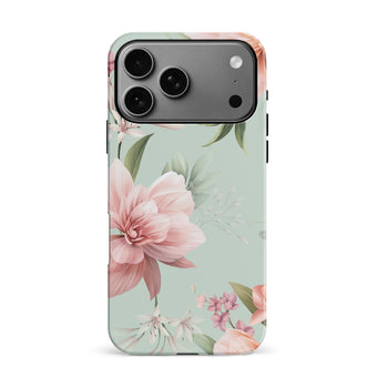iPhone 17 Pro Max Peonies Two Floral Phone Case Green