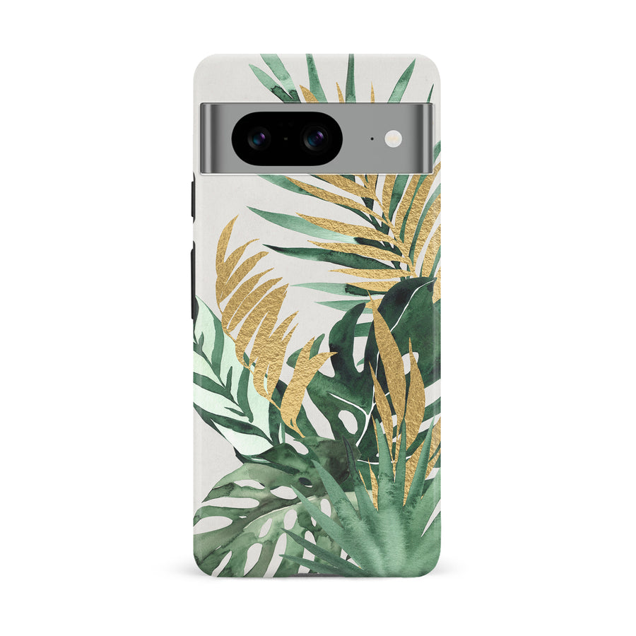Google Pixel 8 watercolour plants one phone case