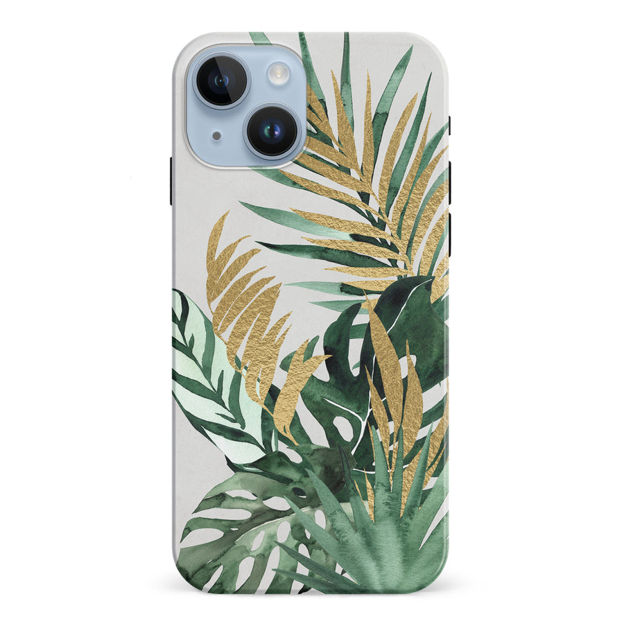 iPhone 15 watercolour plants one phone case