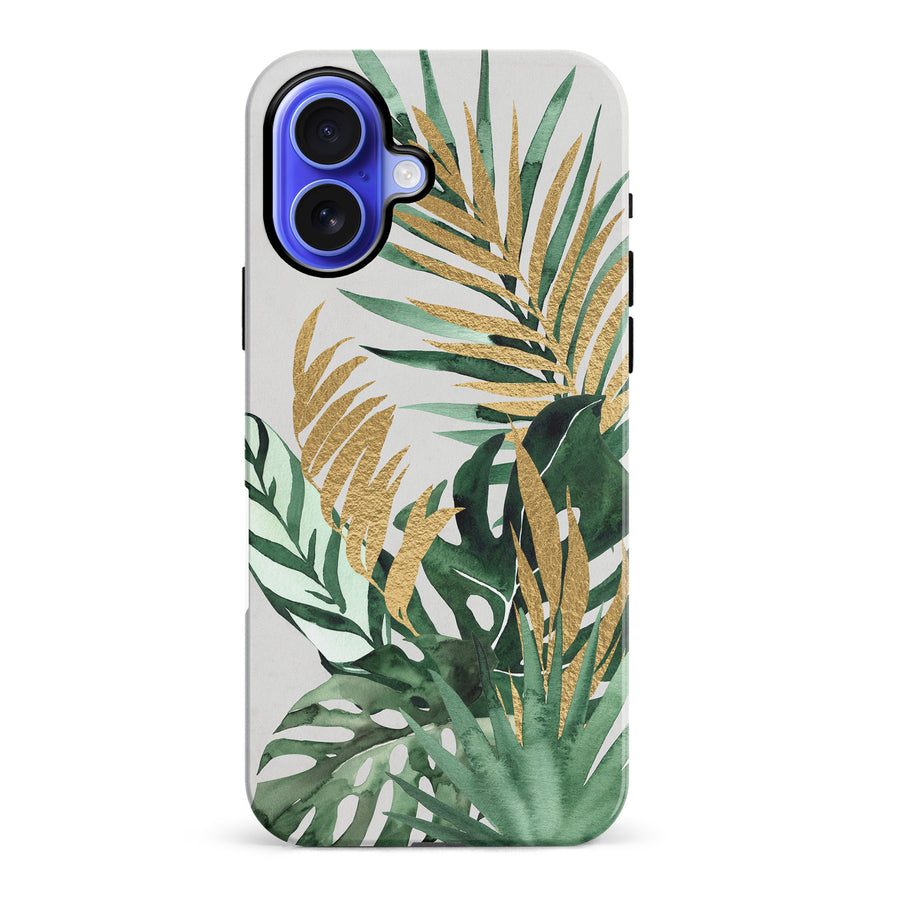 iPhone 16 Plus watercolour plants one phone case