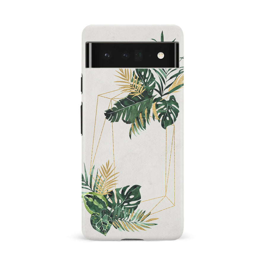 Google Pixel 6A watercolour plants two phone case