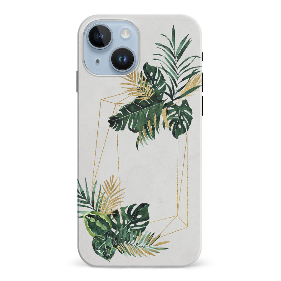iPhone 15 watercolour plants two phone case