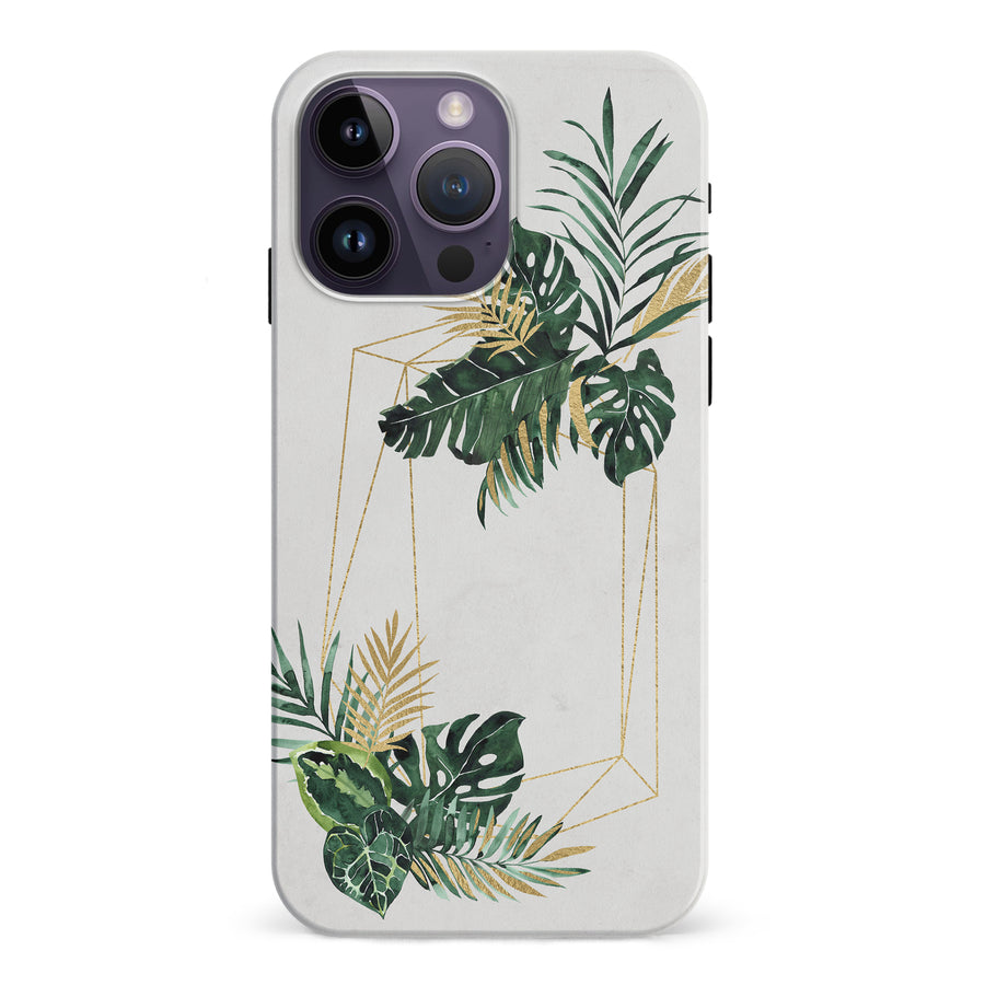 iPhone 15 Pro watercolour plants two phone case