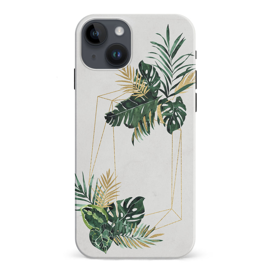 iPhone 15 Plus watercolour plants two phone case