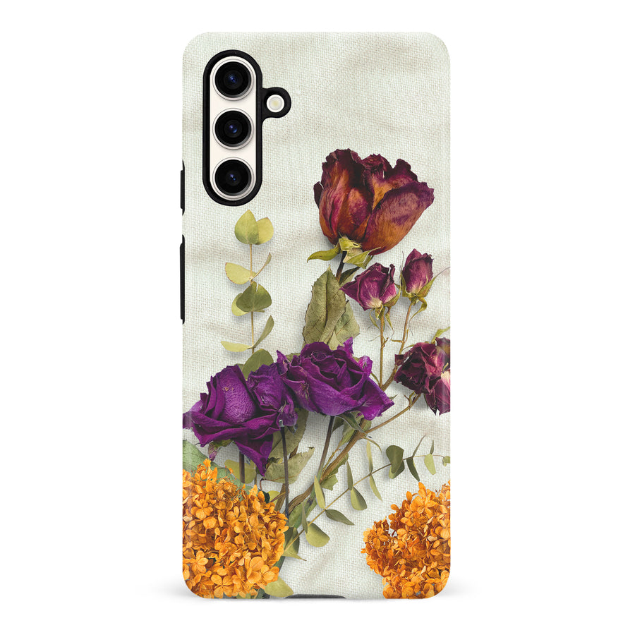 Samsung Galaxy S23 FE flowers on canvas phone case