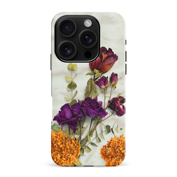 iPhone 16 Pro Max flowers on canvas phone case