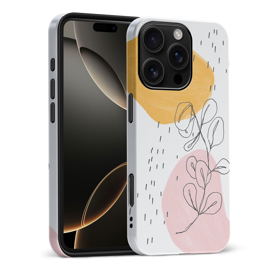 iPhone 16 Pro Max Leaves & Stones Phone Case