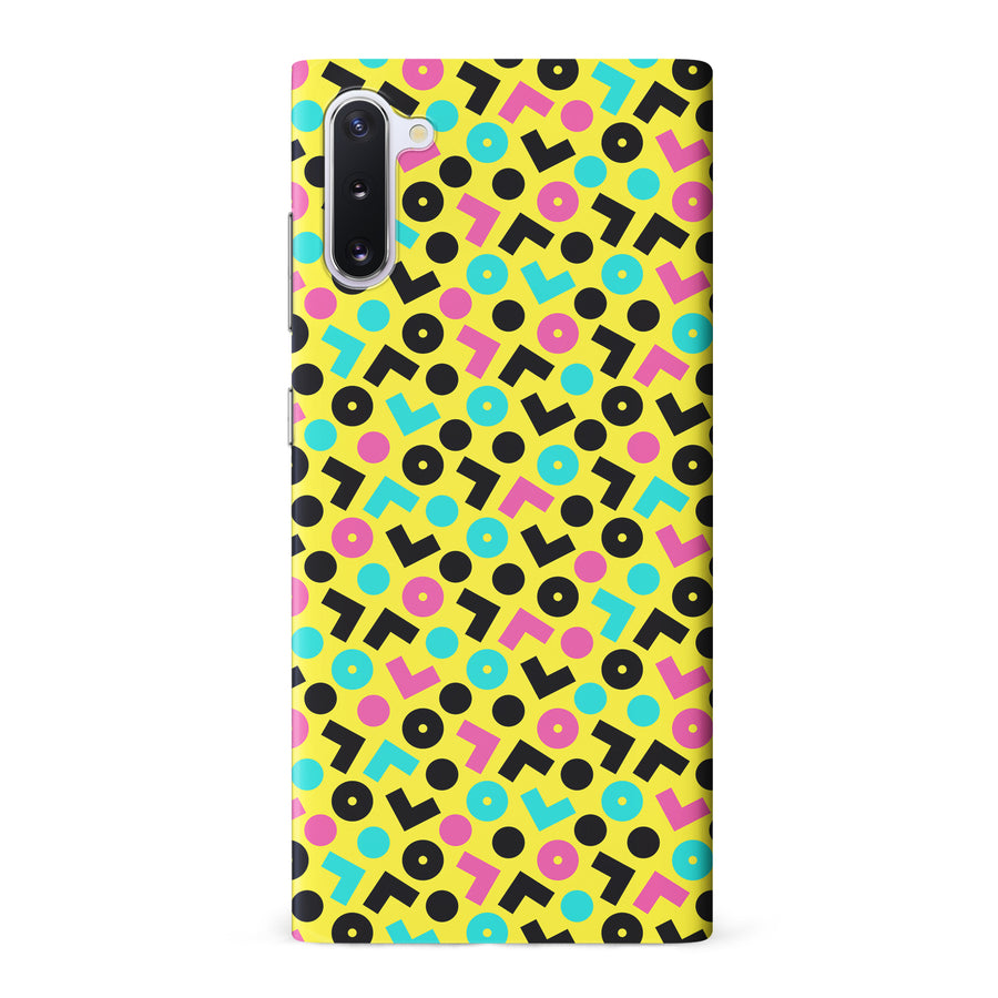 Samsung Galaxy Note 10 90's Geometry Phone Case in Yellow