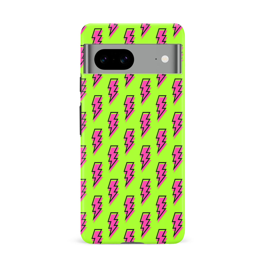Google Pixel 8A Lightning Phone Case in Green