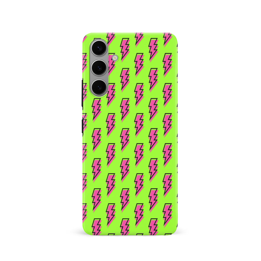 Samsung S24 Lightning Phone Case - Green