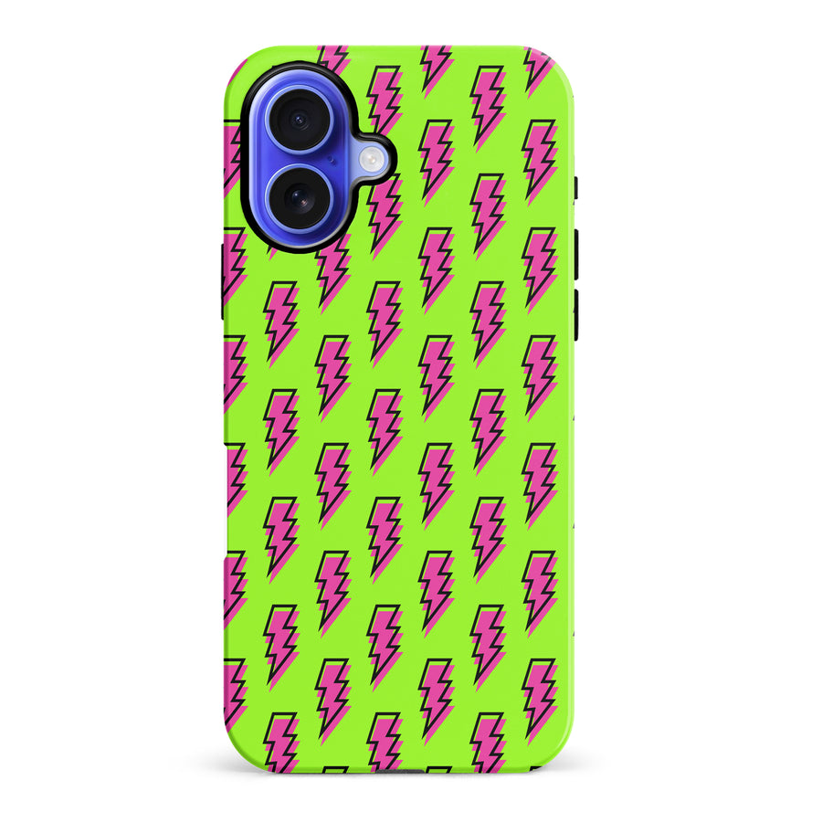iPhone 16 Plus Lightning Phone Case in Green