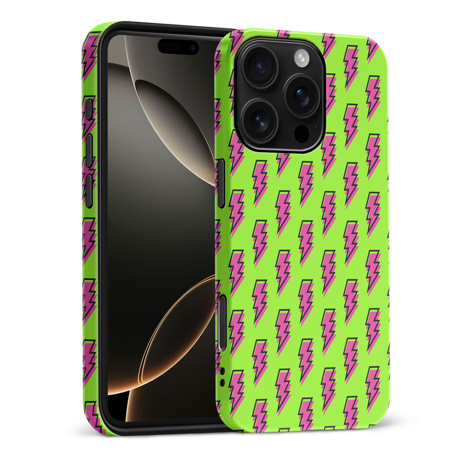 iPhone 16 Pro Max Lightning Phone Case in Green