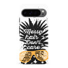 Google Pixel 9 Pro Messy Hair Don't Care Phone Case in White