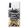 Samsung Galaxy Note 10 Messy Hair Don't Care Phone Case in White