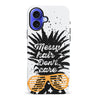 iPhone 16 Plus Messy Hair Don't Care Phone Case in White
