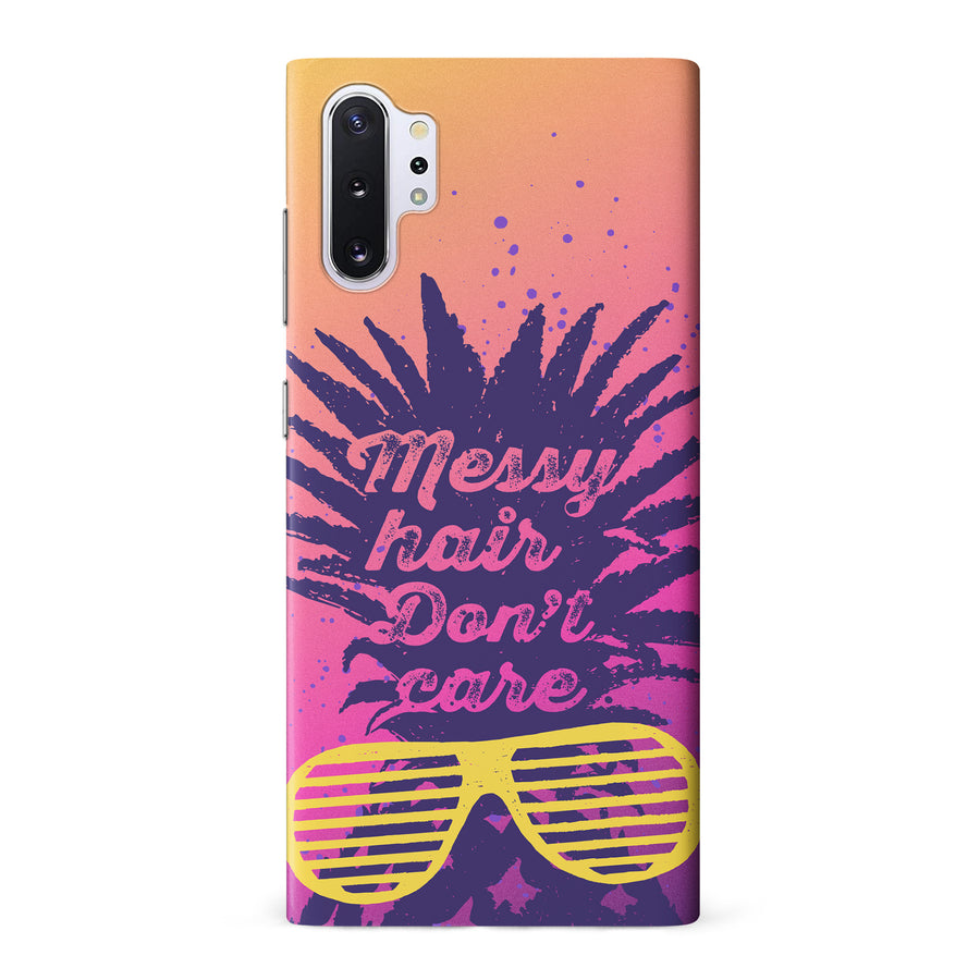 Samsung Galaxy Note 10 Pro Messy Hair Don't Care Phone Case in Magenta/Orange