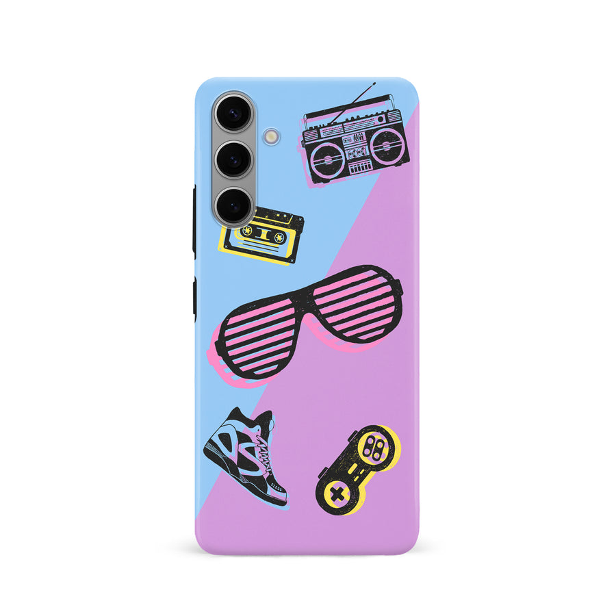 Samsung Galaxy S24 The Rad 90's Phone Case in Blue/Purple