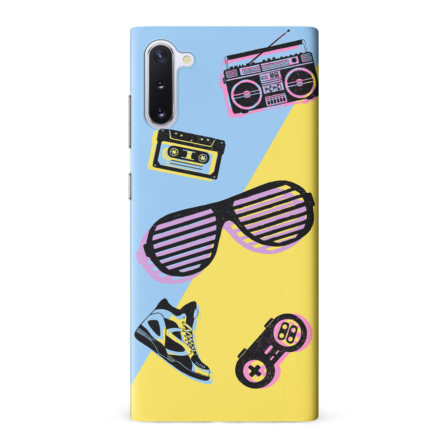 Samsung Galaxy Note 10 The Rad 90's Phone Case in Blue/Yellow