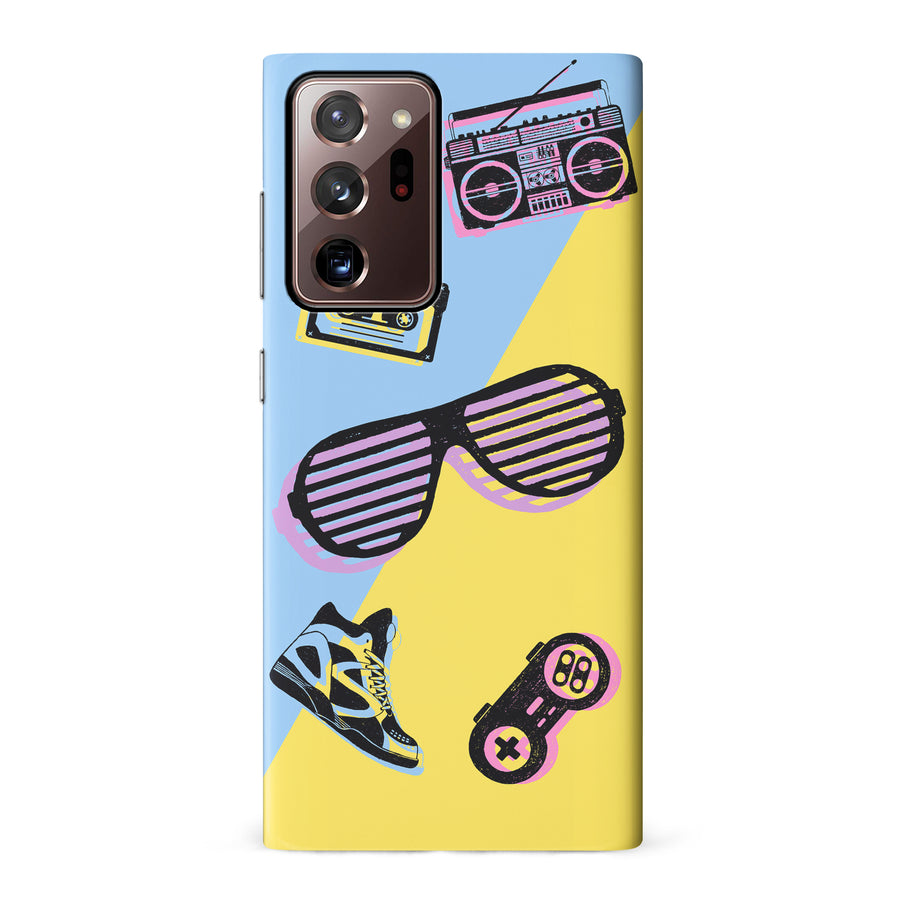 Samsung Galaxy Note 20 Ultra The Rad 90's Phone Case in Blue/Yellow