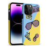 iPhone 15 Pro Max The Rad 90's Phone Case in Blue/Yellow