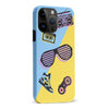 iPhone 15 Pro Max The Rad 90's Phone Case in Blue/Yellow