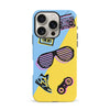 iPhone 16 Pro The Rad 90's Phone Case in Blue/Yellow