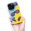 iPhone 16 Pro Max The Rad 90's Phone Case in Blue/Yellow