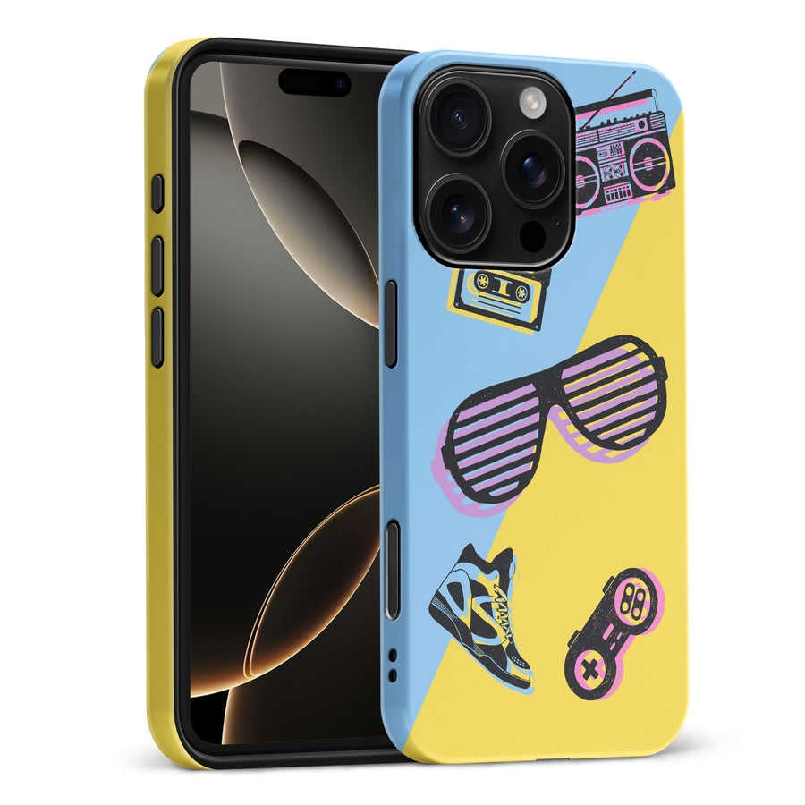 The Rad 90's Phone Case - Blue/Yellow