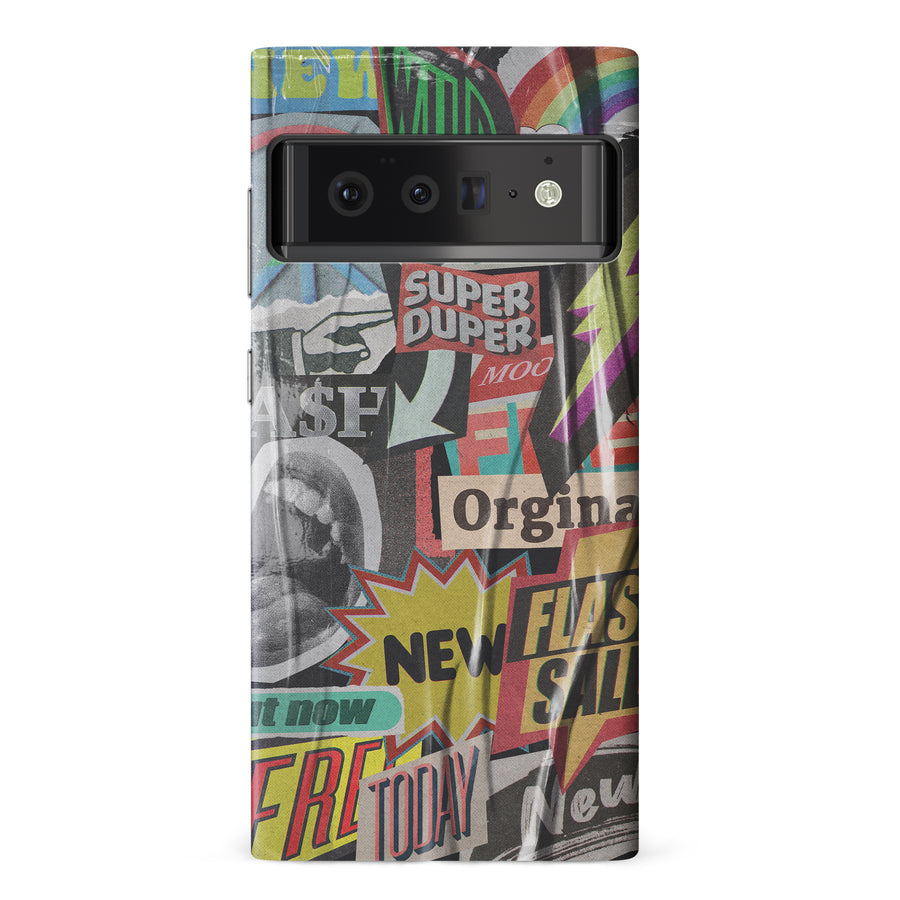Google Pixel 6 Pro Retro Stickers Phone Case