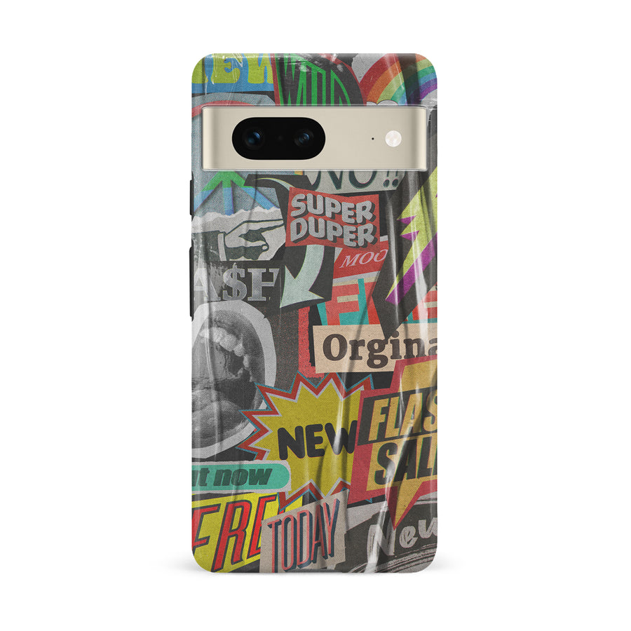 Google Pixel 7 Retro Stickers Phone Case