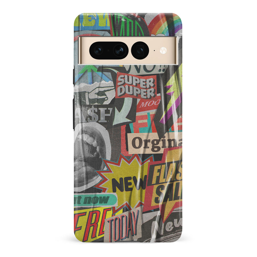 Google Pixel 7 Pro Retro Stickers Phone Case
