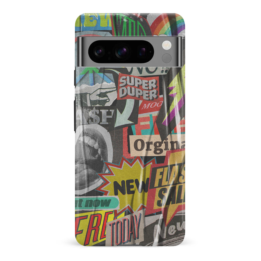 Google Pixel 8 Pro Retro Stickers Phone Case