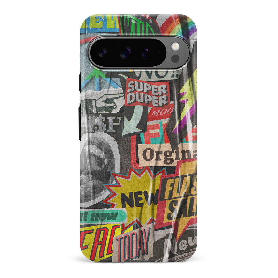 Google Pixel 9 Pro Retro Stickers Phone Case