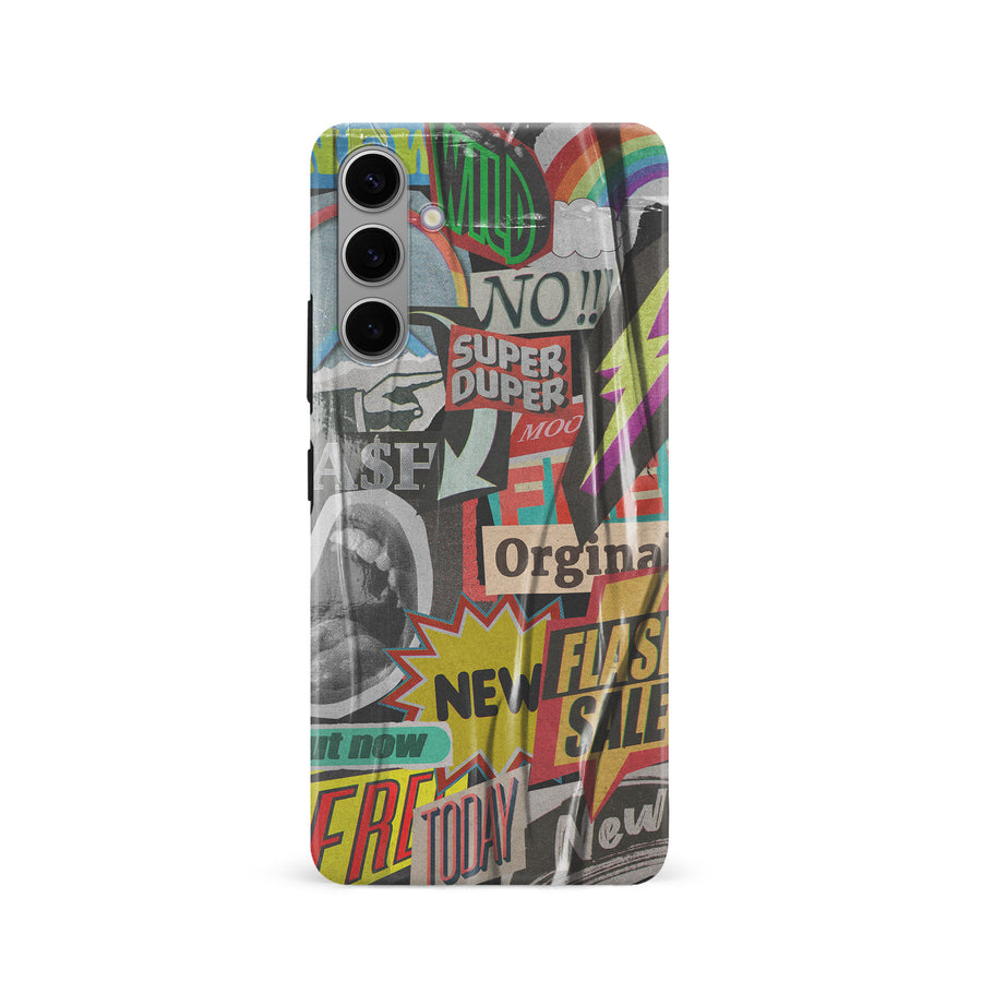Samsung S24 Retro Stickers Phone Case