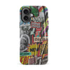 iPhone 16  Retro Stickers Phone Case