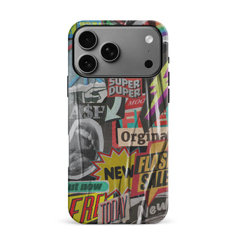 iPhone 17 Pro Max Retro Stickers Phone Case