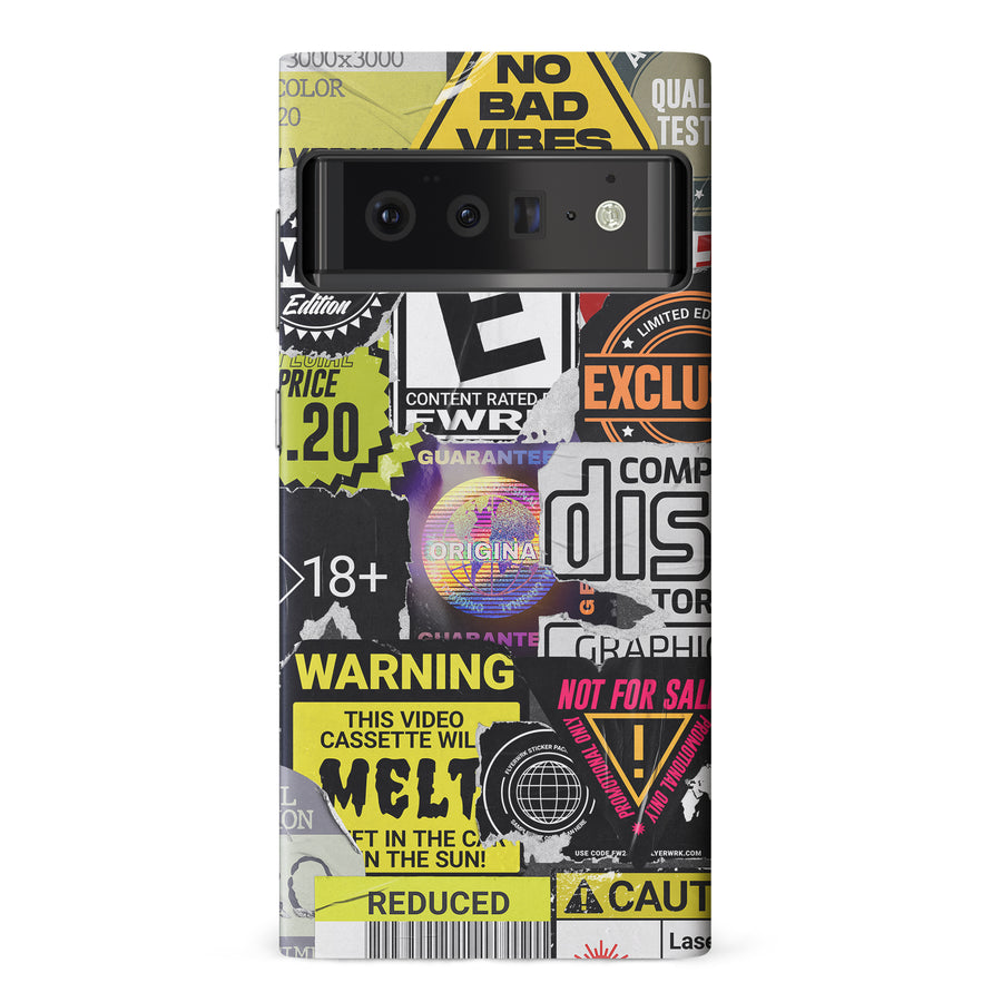 Google Pixel 6 Pro Consumerism Stickers Phone Case