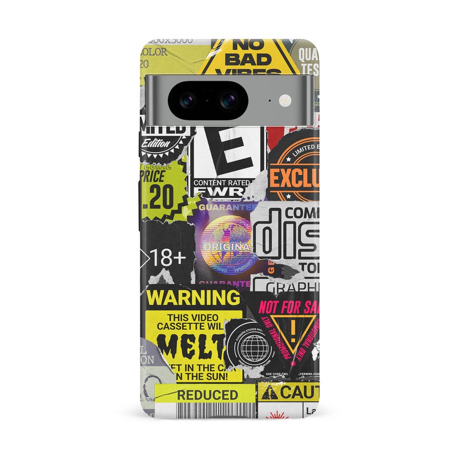Google Pixel 8 Consumerism Stickers Phone Case