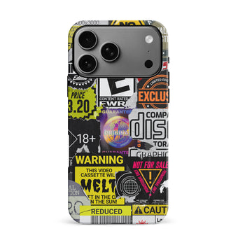 iPhone 17 Pro Max Consumerism Stickers Phone Case