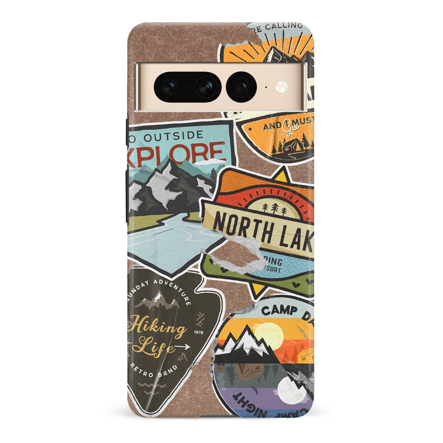 Google Pixel 7 Pro Explorer Stickers Two Phone Case