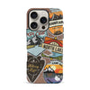 iPhone 16 Pro Explorer Stickers Two Phone Case