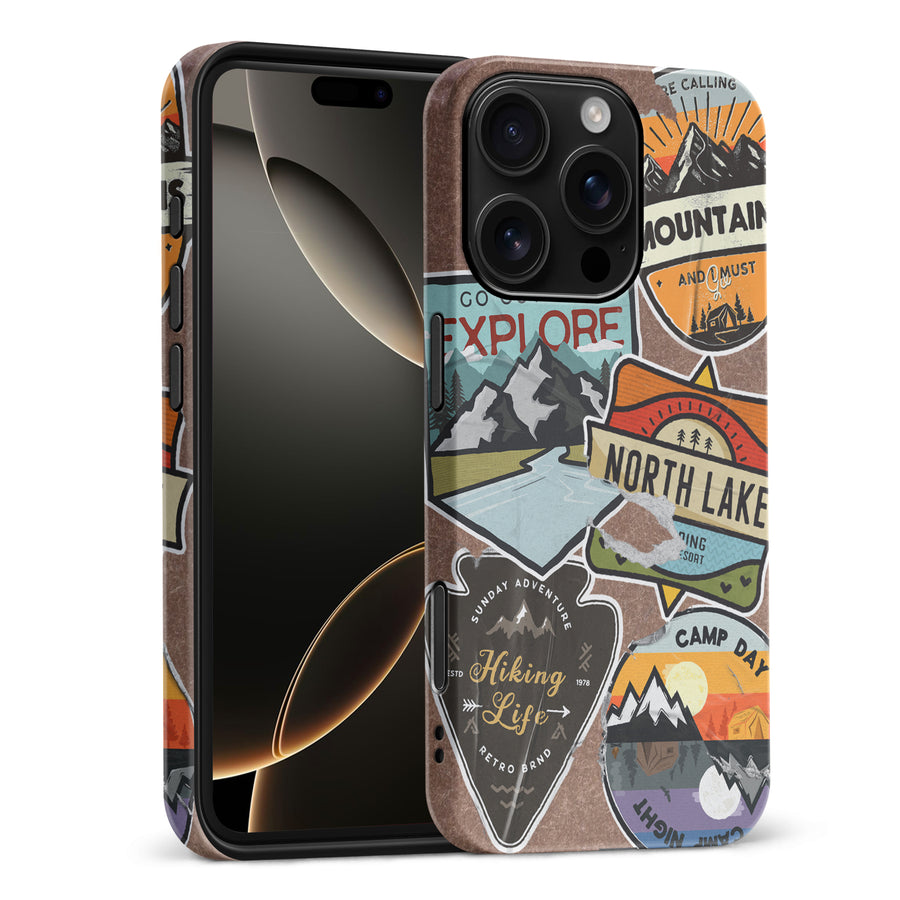 iPhone 16 Pro Max Explorer Stickers Two Phone Case