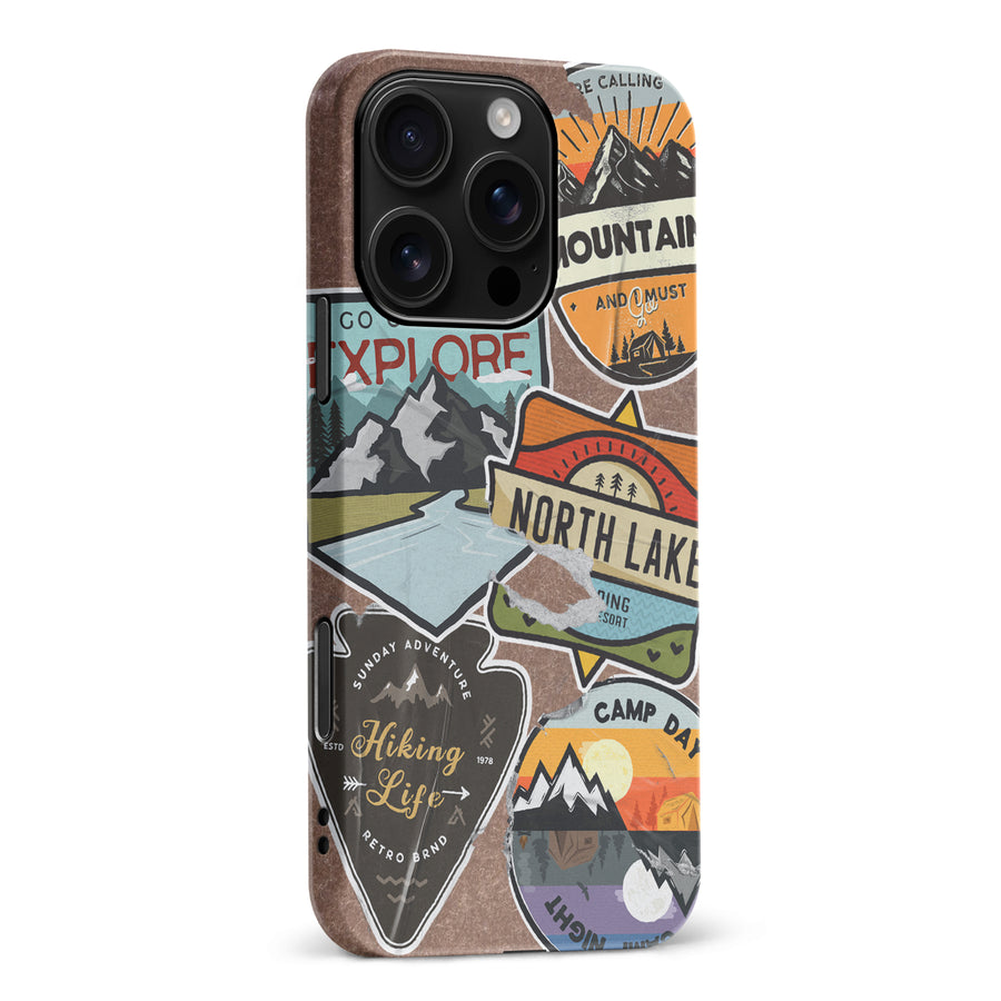 iPhone 16 Pro Max Explorer Stickers Two Phone Case