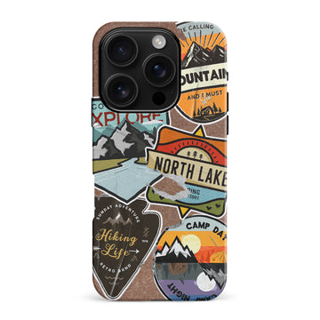 iPhone 16 Pro Max Explorer Stickers Two Phone Case