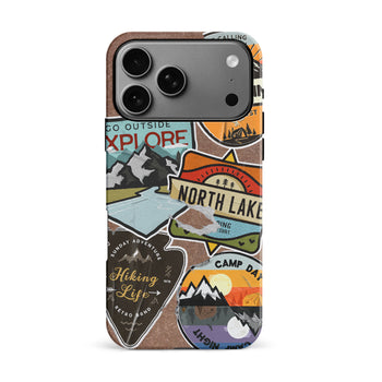 iPhone 17 Pro Max Explorer Stickers Two Phone Case